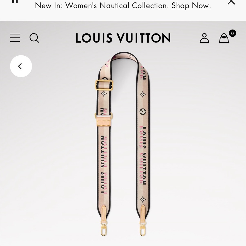 Louis Vuitton Jacquard Bandoulière adjustable bag strap